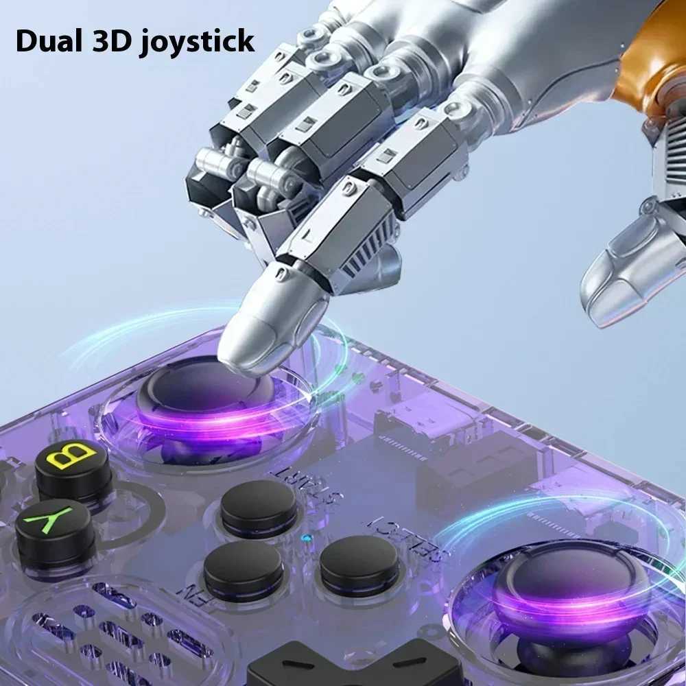 New R36s Handheld Game Console Linux System 3d Dual Joystick Game Console High Definition Sn Retro-Class Portable Ps5 Ps4 Z250321