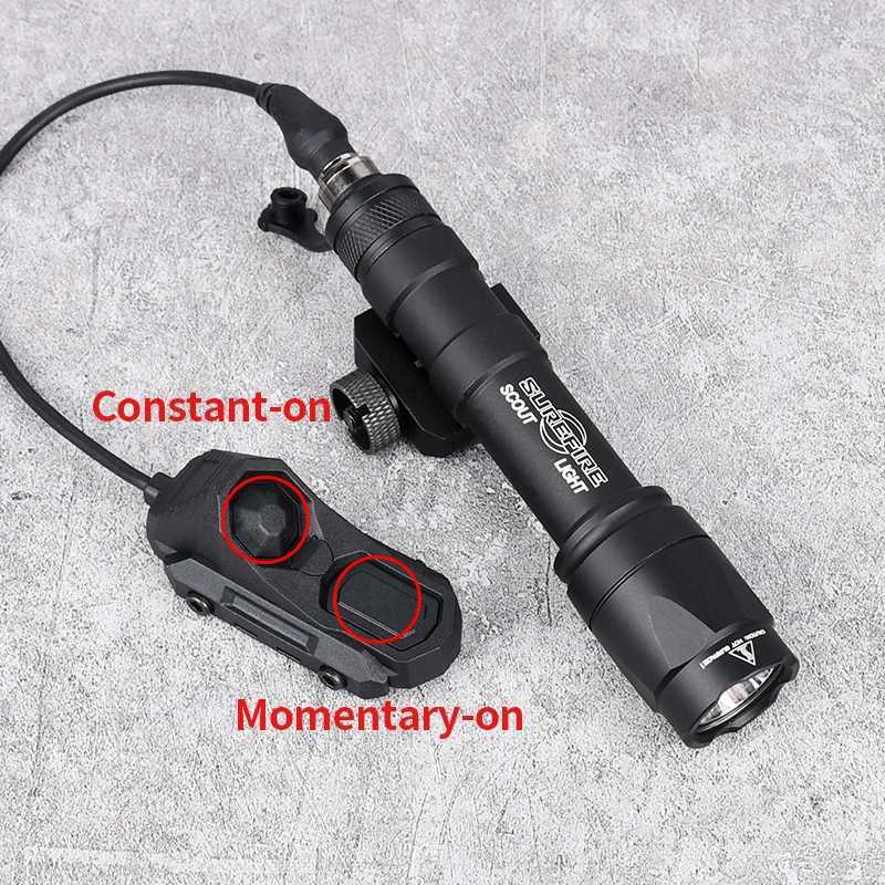 Tactical Surefir Flashlight SF M300 M600 Weapon Light AXON Switch Fit 20mm Picatinny MLOK KEYMOD Rail Airsoft Hunting Gun Lamp X250321
