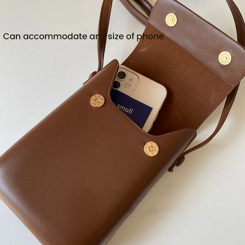 Women Handbags Pu Leather Phone Purse Fashion Female Messenger Bag Large Capacity Crossbody Bags 250314