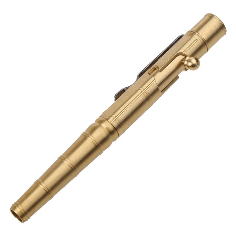 Retro Bamboo Node Bolt Type Pen Cool Bolt Pen Smooth Writing Gel Pen D5QC