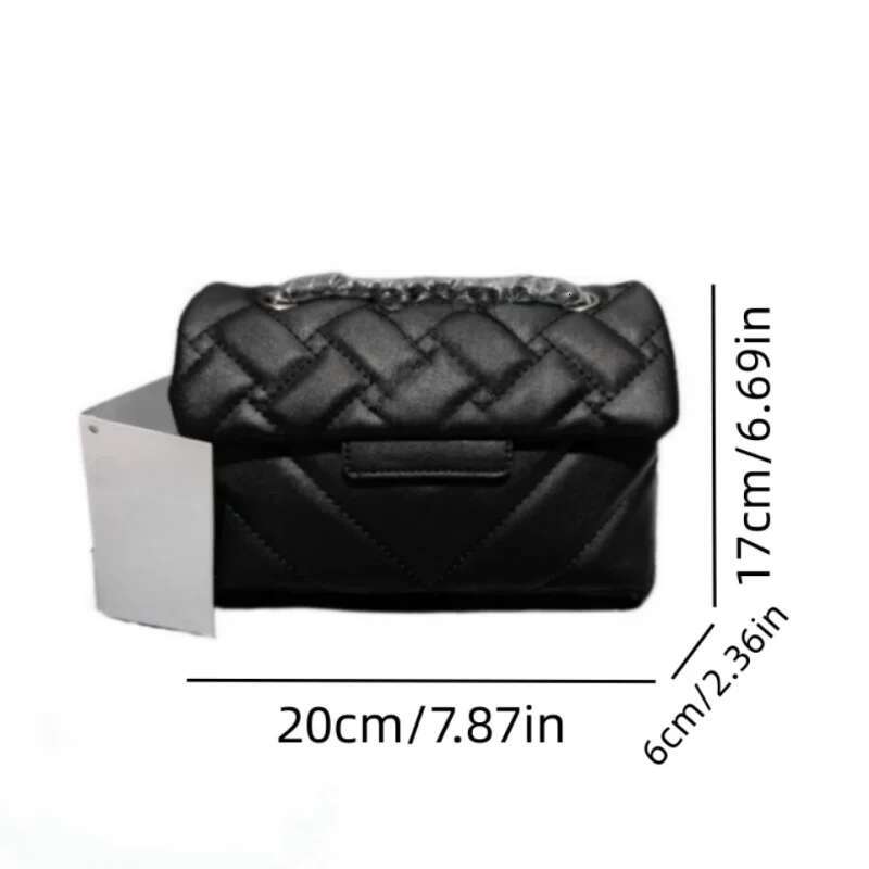 PU Material Women's Personalized Fashion Pleated Dia Trend Chain Shoulder Bag