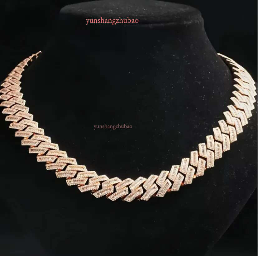 Cuban necklace DESIGNERS Pendant Vvs Moissanite Iced Out Sterg Sier Pass Dia Test Hip Hop Chains for Men Jewelery