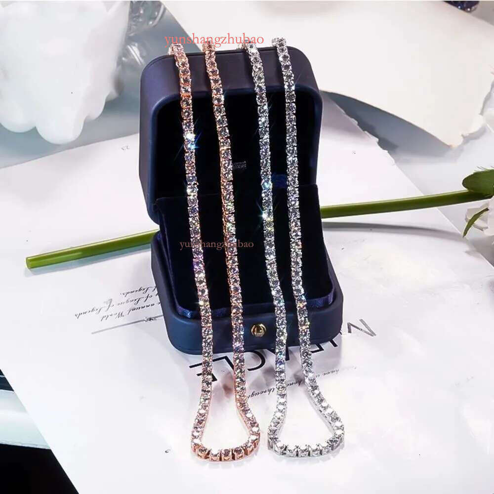 moissanite necklace designer jewelry cuban k Hip Hop Necklace Pass Dia Tester Vvs Moissanite Iced Out bracelet chains for men tennis chain