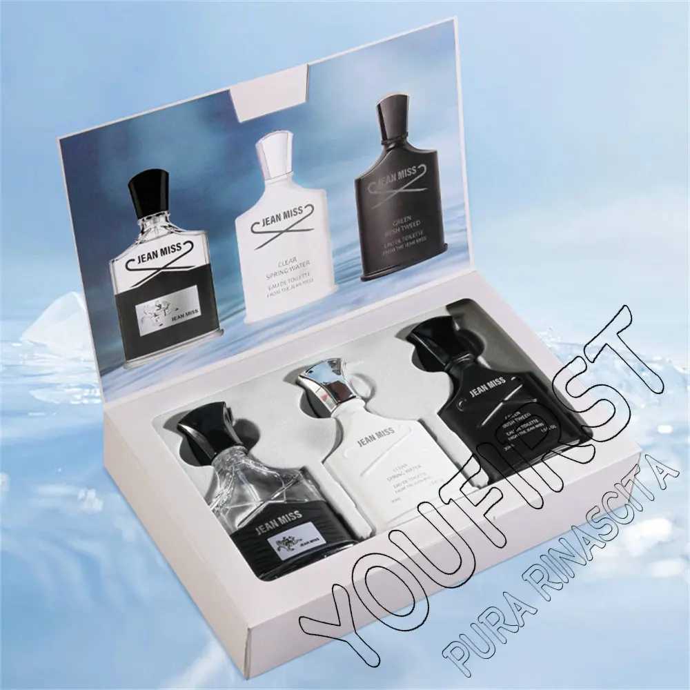 Fresh Natural 90ml Perfume Men Gift Box 3pcs Set Lasting Cologne Scent Perfumes Men Charming Man Perfumes Hombres Originales W250513