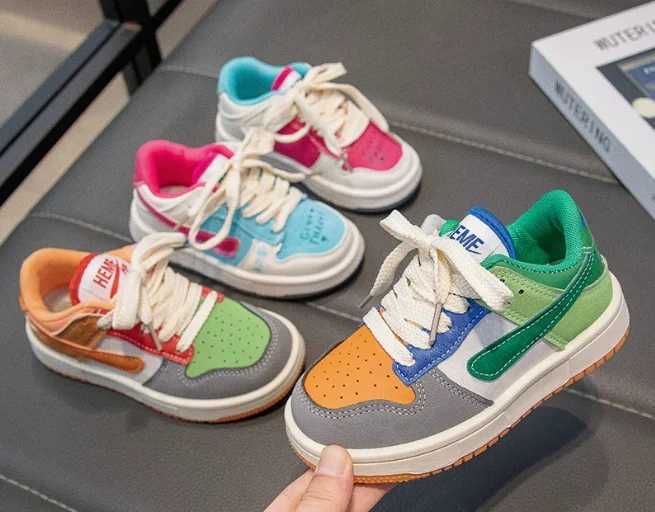 New Childrens Casual Shoes Four Seasons Childrens Single Sports Shoes Wenhua Duck Basketball Sports Shoes Boys and Girls Sports Shoes Board ShoesT2503