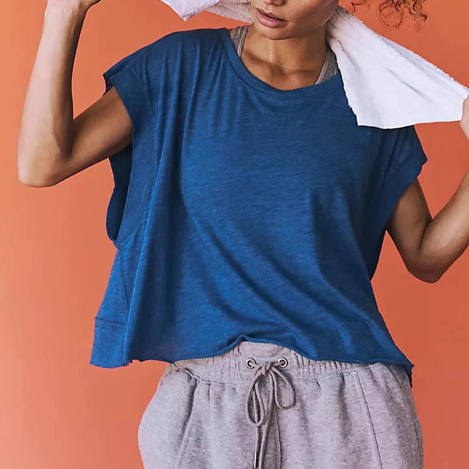 Fashion Going Out Tops for Women Cutout Open Back Summer Crop Top Loose Fit Short Sleeve Tee Shirts Workout Beach Covers 250317