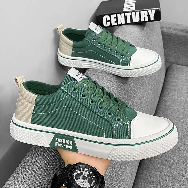 2025 New Fashionable Red Men's Sports Shoes Designer Canvas Thick soled Sports Shoes Hip Hop Skateboarding Shoes Men's Casual Street Vulcani