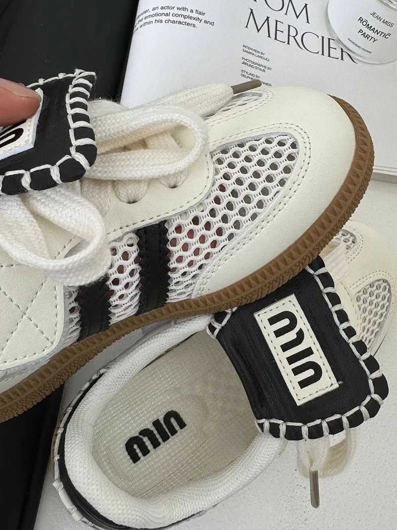 Childrens net shoes 2024 summer new boys hollow breathable mesh surface sports shoes girls casual german training shoes board sT250322