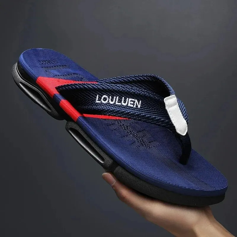 High Quality Fashion Men Flip Flops Summer Beach Flip Flops Men Casual Breathable Antiskid Beach Slippers Men Summer Outdoor 250327