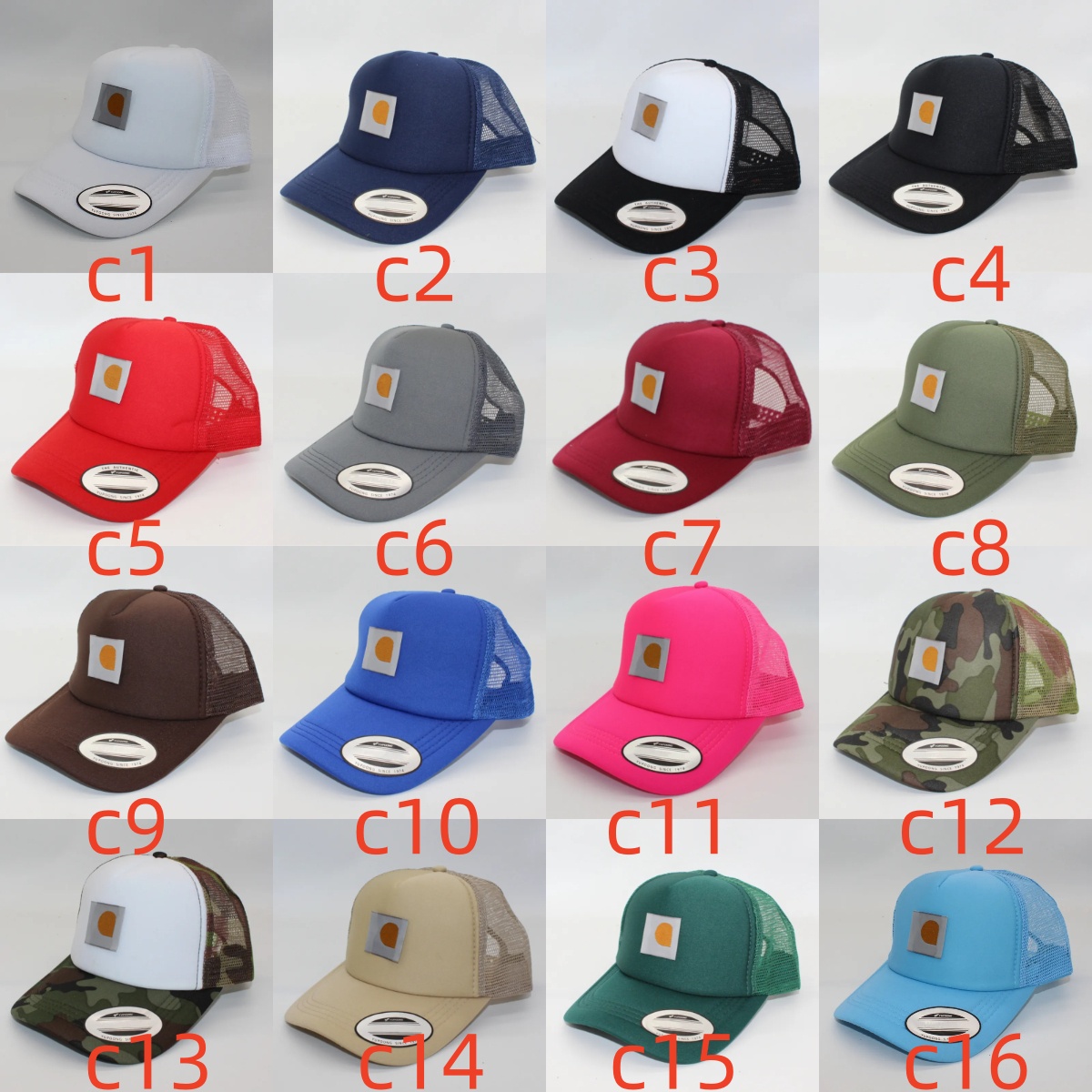 Wholesales Mesh Breathable Trucker Cap Designer Hat Baseball Embroidery Designer Cap For Men Outdoor Casual Luxe Fashion Summer Trucker Hat Women White Black MOQ = 10
