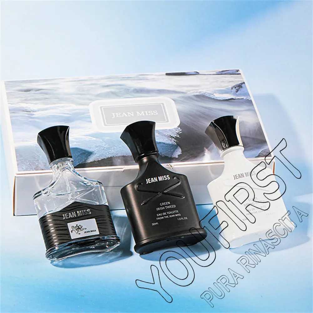 Fresh Natural 90ml Perfume Men Gift Box 3pcs Set Lasting Cologne Scent Perfumes Men Charming Man Perfumes Hombres Originales W250513