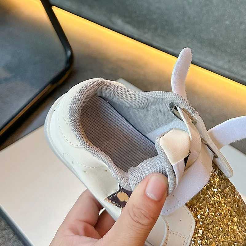 Baby Spring/Autumn Fashion Shining Corridor Style Cute Student Sneakers Flat Vulcanized Shoes Comfortable Childrens and Toddler Shoes X250322