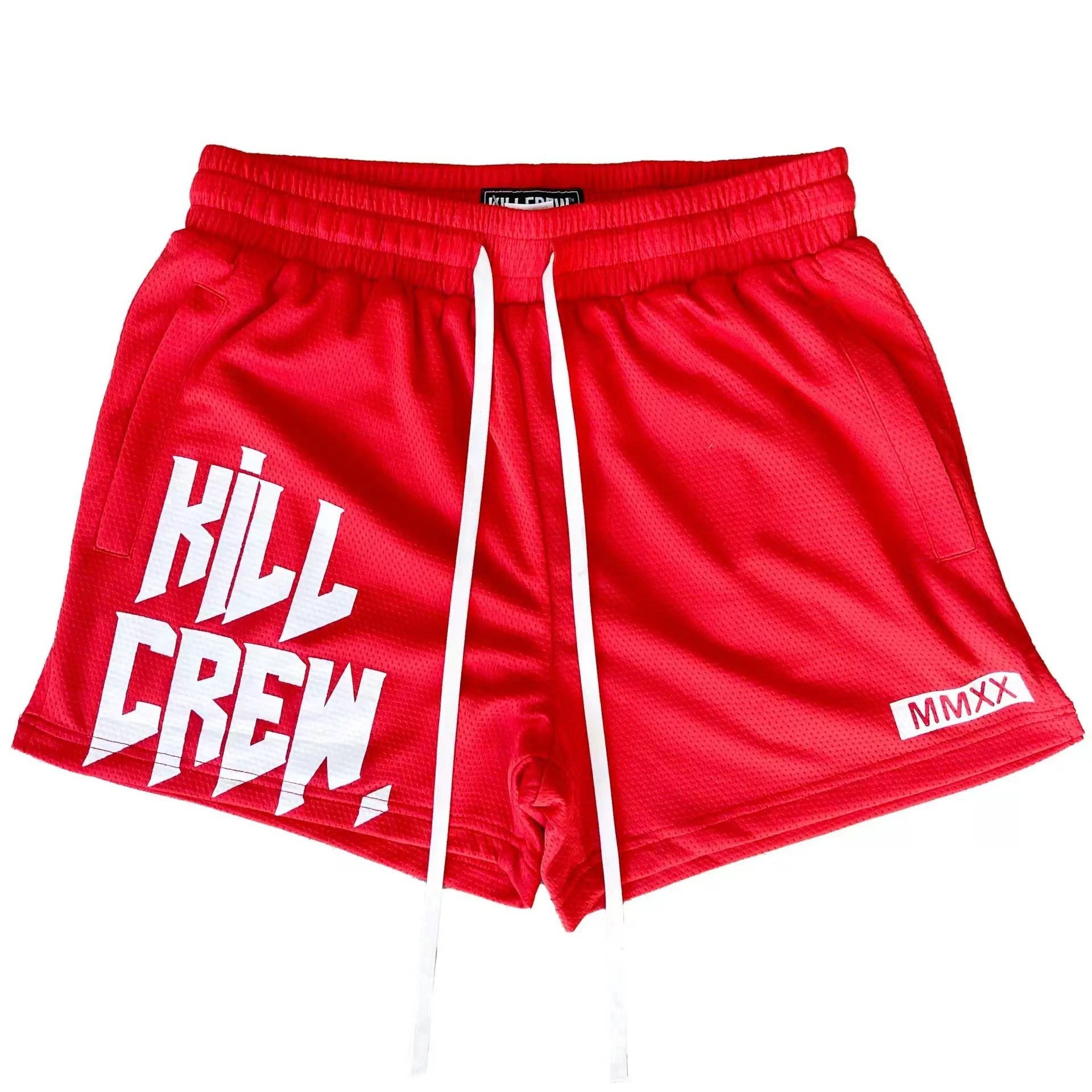 2025S Fashion Designer Shorts For Men S Sports Mesh Quick Drying Trendy Boxing Leg Training Three Part Pants Muscle Fitness Long Distance Running Bask