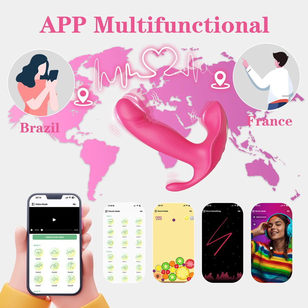 APP Control Wearable Panties Vibrator for Women Clitoris Stimulator Wiggle G-Spot Vibrator Female Masturbator Sex Toy for Women 250322