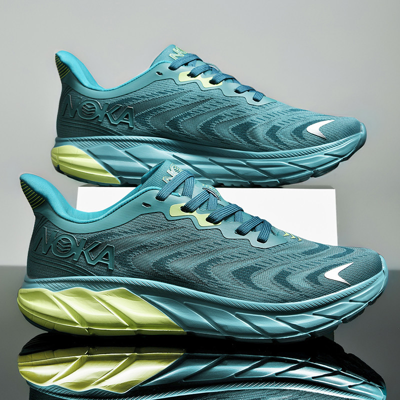 Men's casual running shoes with breathable mesh upper in summer racing sports shoes marathon shock-absorbing sports running shoes
