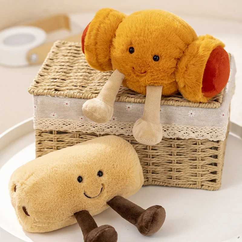 Jelly cat cute doll cartoon character pretzel cross baked bread doll food toy filling villa decoration birthday gift Christmas gift toy X250322