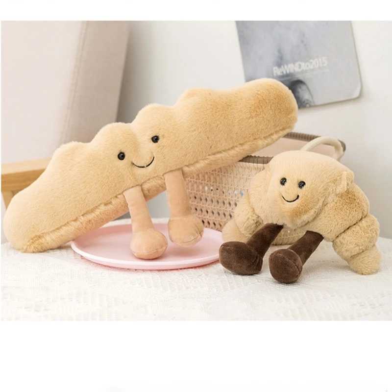 Jelly cat cute doll cartoon character pretzel cross baked bread doll food toy filling villa decoration birthday gift Christmas gift toy X250322