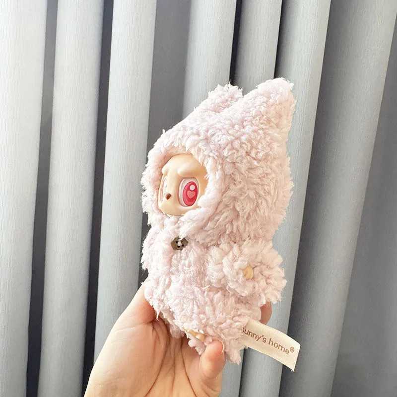 Suitable for 17cm v1/v2 clothing pendant Labubu seat pole pink plus onesie Z250322 Free shipping
