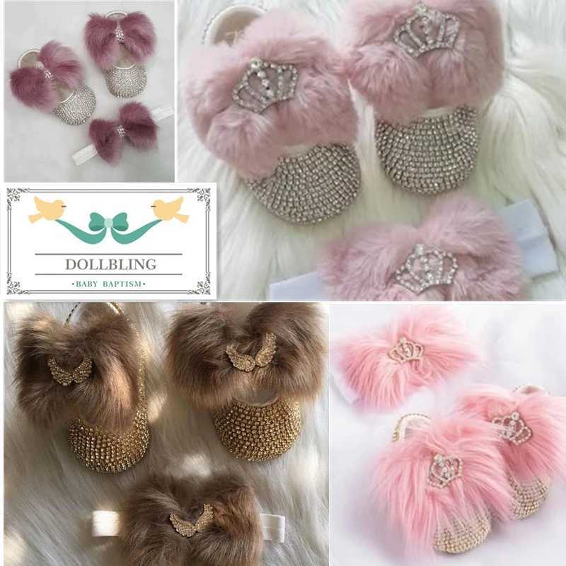 Dollbling Baby Girl Leopard Design Luxury Crown Jewelry Diamond Bling Ballerina Shoes First Communion Outfit Nursery Decoration X250322