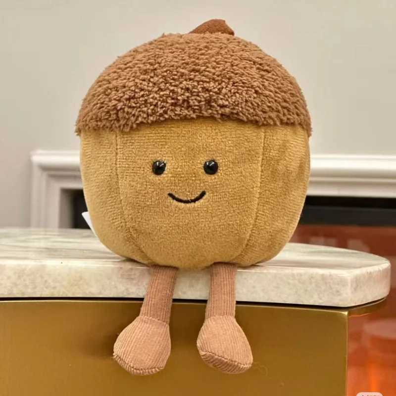 Acorn Plush Toys Kawaii Stuffed Dolls Cartoon Fruit Throw Pillow Adorable Home Decor Toys Birthday Gift For Kids X250322
