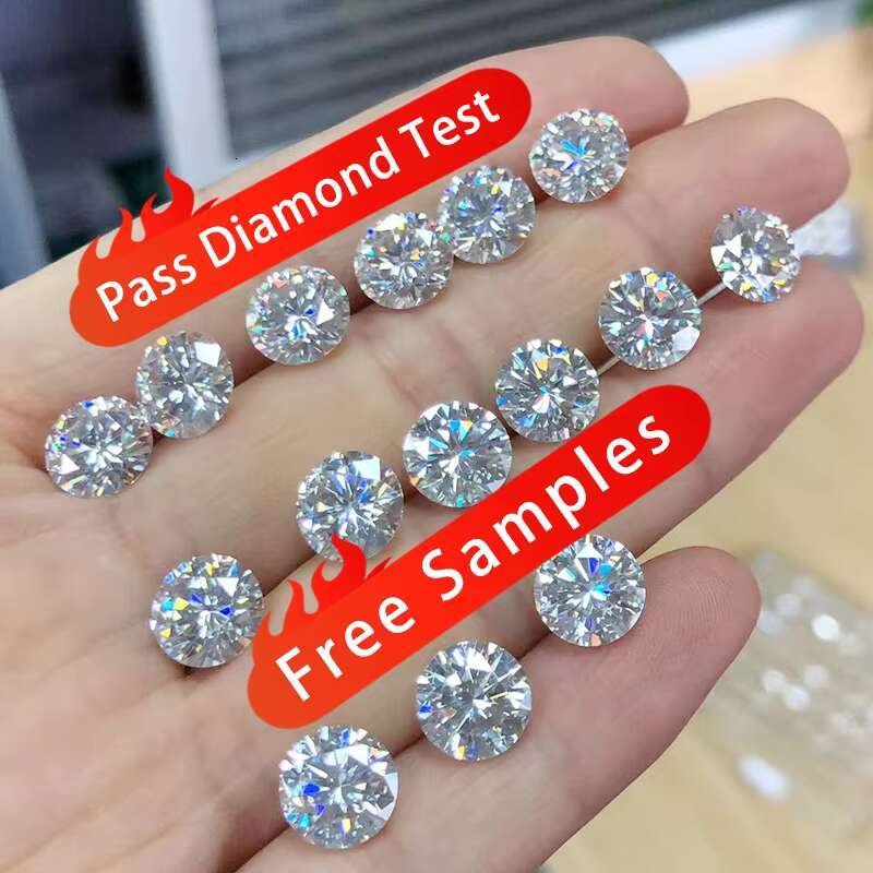 GRA Certificate 100% Pass Tester Flawless D VVS1 Perfect Cutting Loose Moissanite Dia Stones