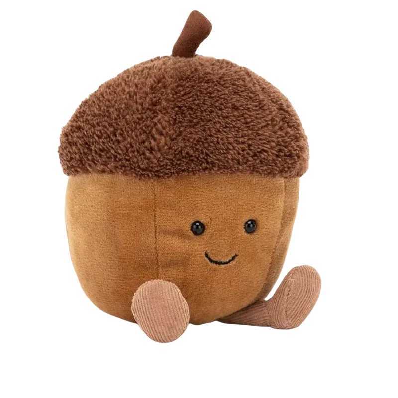 Acorn Plush Toys Kawaii Stuffed Dolls Cartoon Fruit Throw Pillow Adorable Home Decor Toys Birthday Gift For Kids X250322