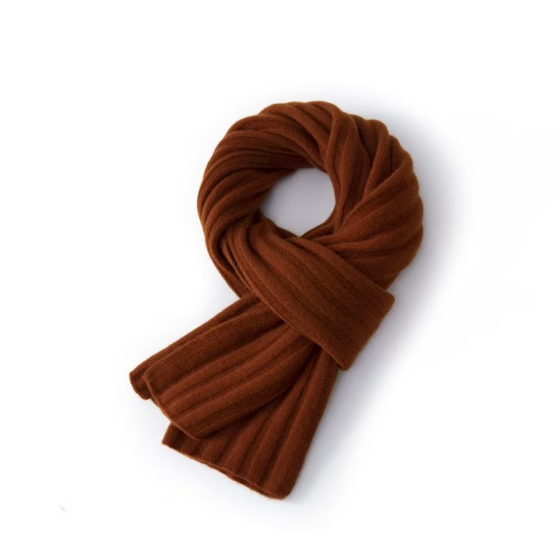 K201 100% pure wool scarf ~ Selected Australian wool warm knitted wool scarf versatile men and women neck gift