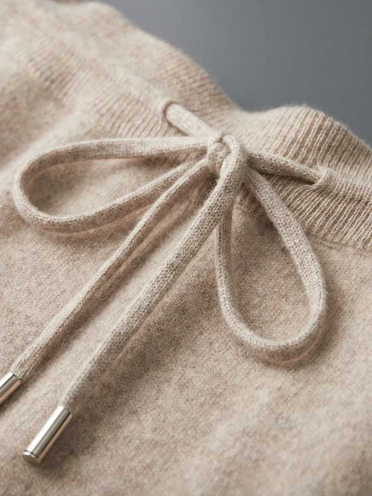 Mens 100% cashmere sweater set plain collar zipper floral cashmere pants autumn and winter thick high-quality cashmere knitted top W250322