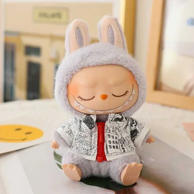Only Clothes Labubu V1 V2 V3 Generation Doll Printed Casual Hoodies Trendy Brand Cardigans Fishermans Hat Overalls Ornament Gift Z250322