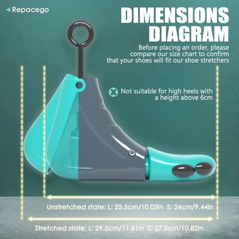 Repacego 1Pc Shoe Stretcher Shoe Trees Professional Unisex Women Men Adjustable Length Width High Low Top Shoes Extender Keeper 250327