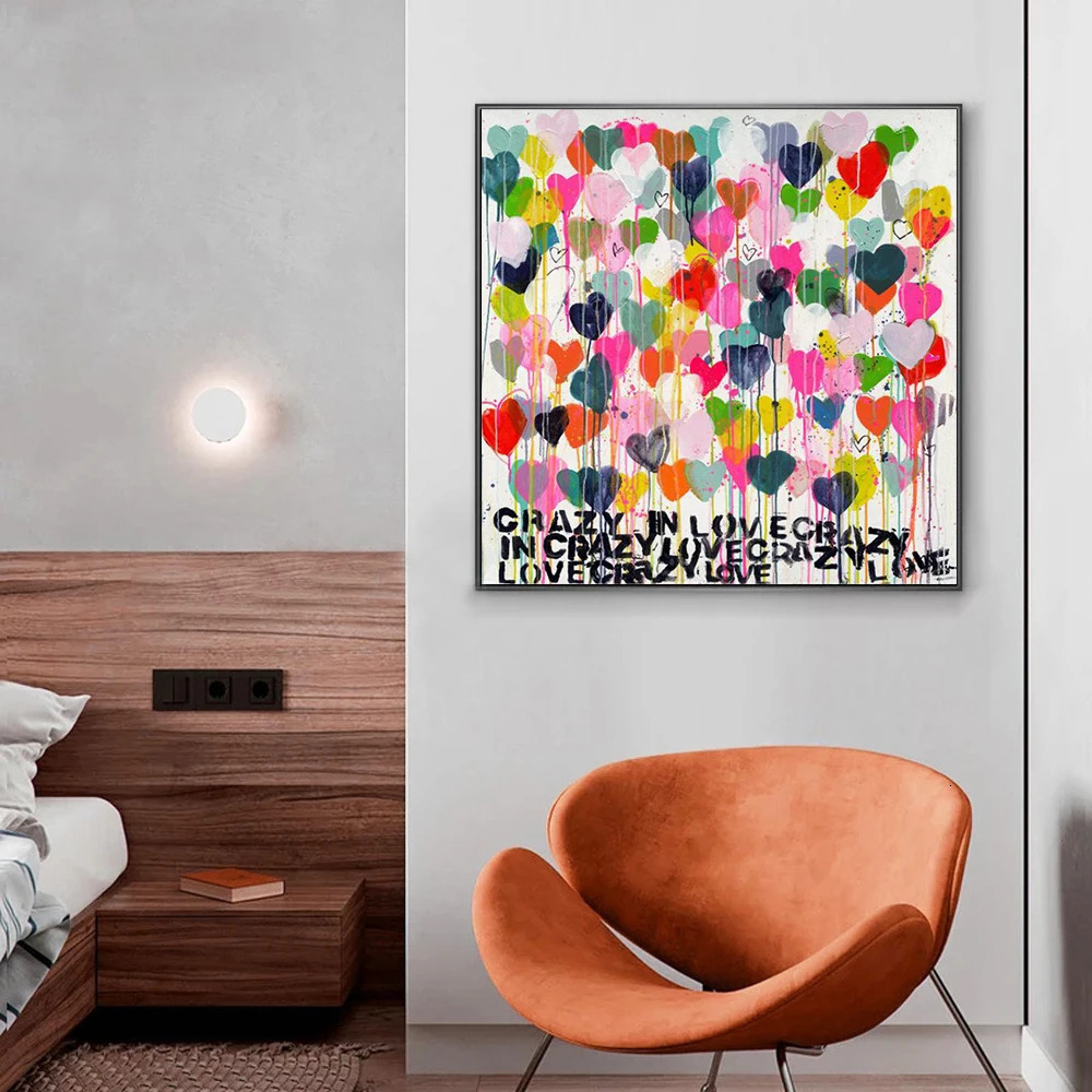 Street Graffiti Love Letter Wall Art Poster Prints Modern Abstract Room Home Decor Canvas Painting Mural Picture Artwork 250318