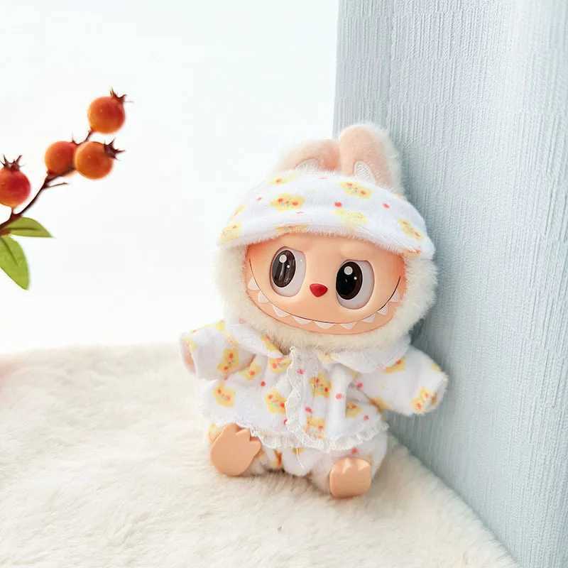 15cm/17cm Labubu I II Doll Clothing Cute Eye Mask Sleepwear 3-Piece Accessory Clothing Plush Doll Clothing Z250322