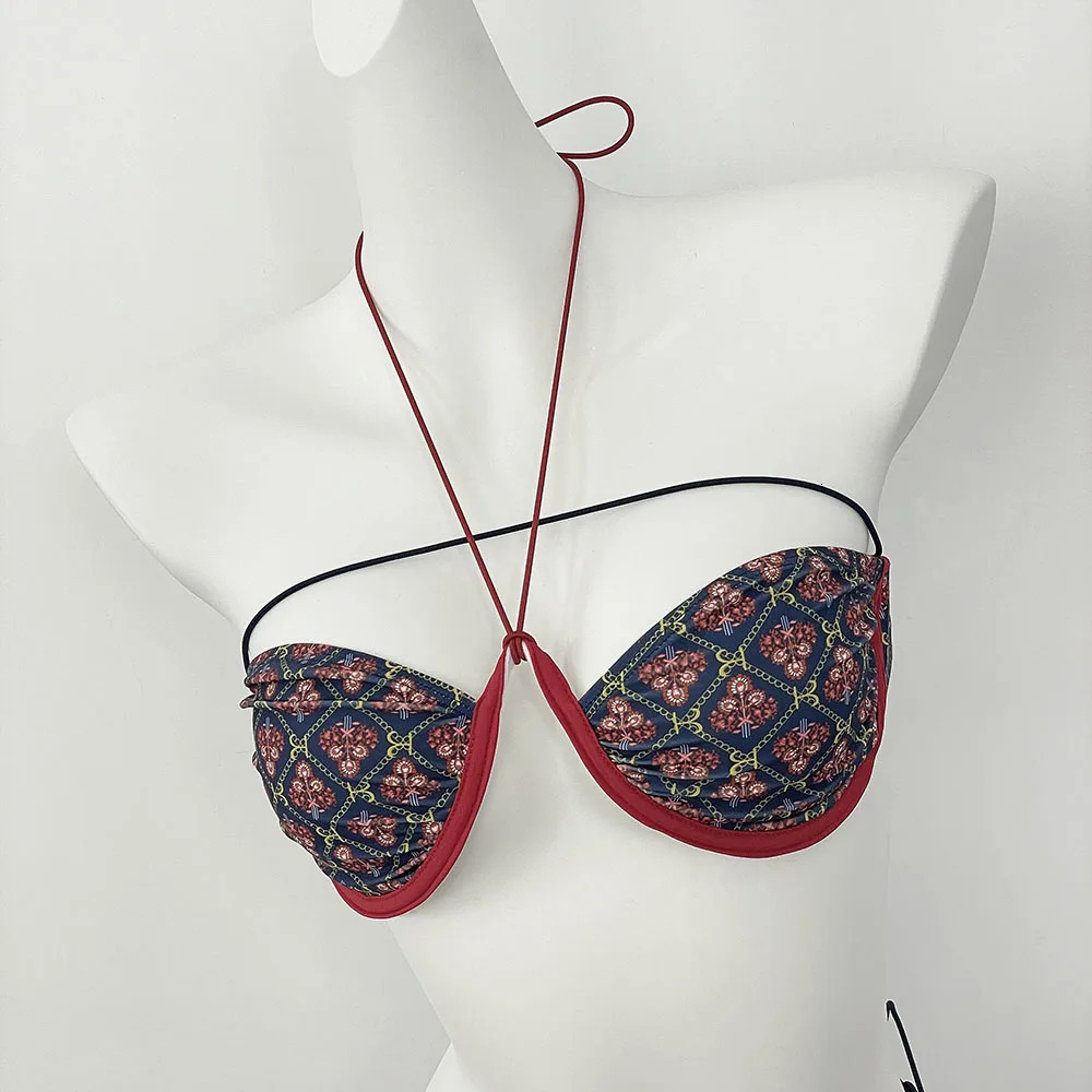 Bikini Set Print Floral 2025 Selling Bathing Suit Summer Sexy Bikini Casual Bathing Suit Women Fashion Micro Bikini Lace 250317