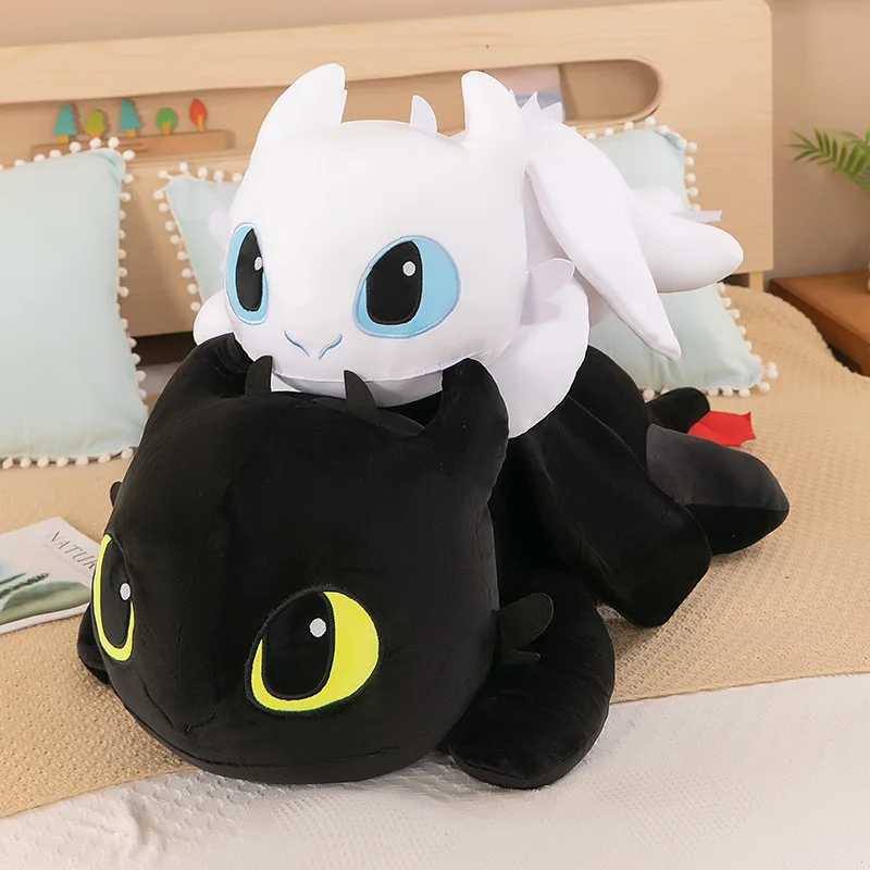 Cute toothless filling pad light angry dragon plush back pillow cartoon action biomimetic night Furia pad room decorationXJ250321