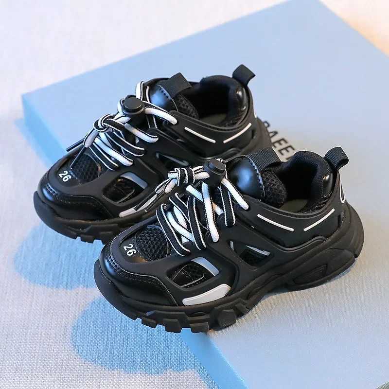 Spring Childrens new sports shoes for boys and girls fashionable and clumsy sports shoes for babies cute candy colored casual shoes for childrens runn