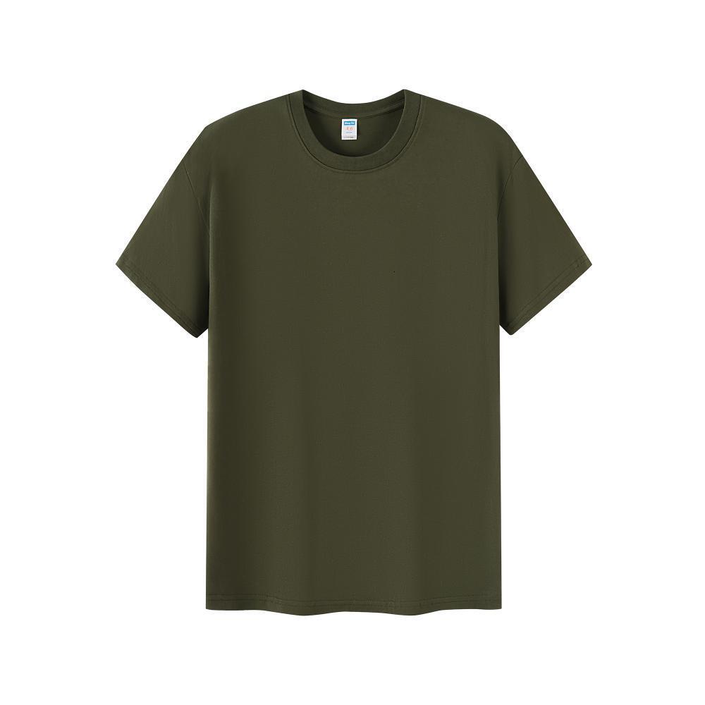 Combed pure cotton advertising shirt men's T-shirt short sleeved promotion school uniform event training conference round neck