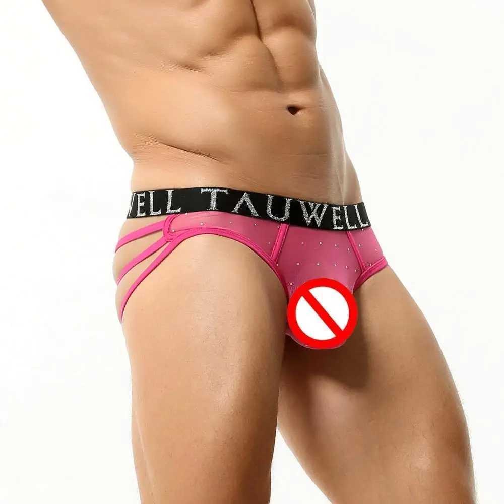 TAUWELL mens sexy underwear transparent underwear thong Jockstrap binding underwear mens sexy underwearT250322