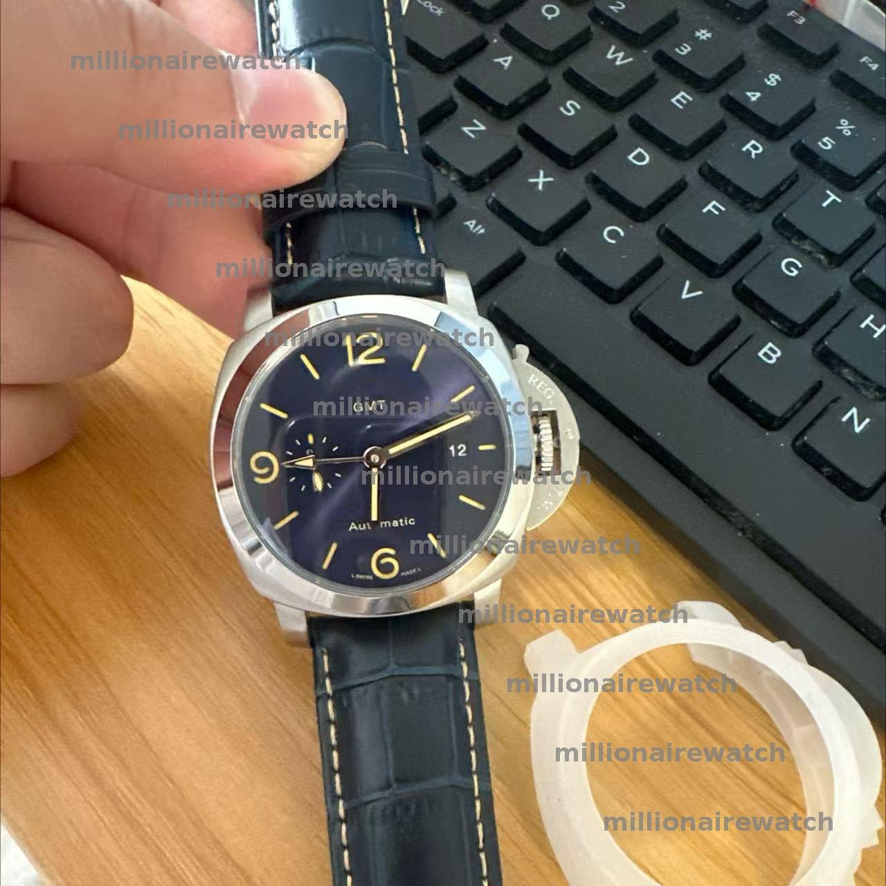High Quality Luxury Watch Classic Sneak Master Watch Classic Super Large Dial Designer Watch Luxury Watch Leather 316L Steel Watches Men Mechanical Man Watch