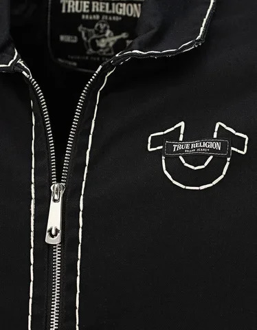 American streetwear trend letter embroidery retro Y2k denim cloth leather jacket motorcycle zipper jacket thick mens clothing 250318
