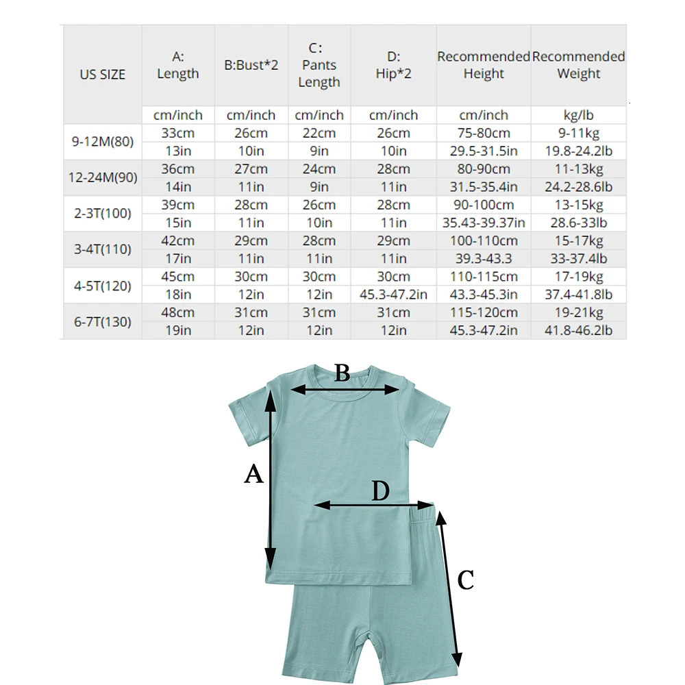 2025 Bamboo Fiber Toddler Kids Pajamas Clothes Solid Hight Elasticity Breathable Sleepwear Set For 9M-7T Boy Girl Loungewear 250321