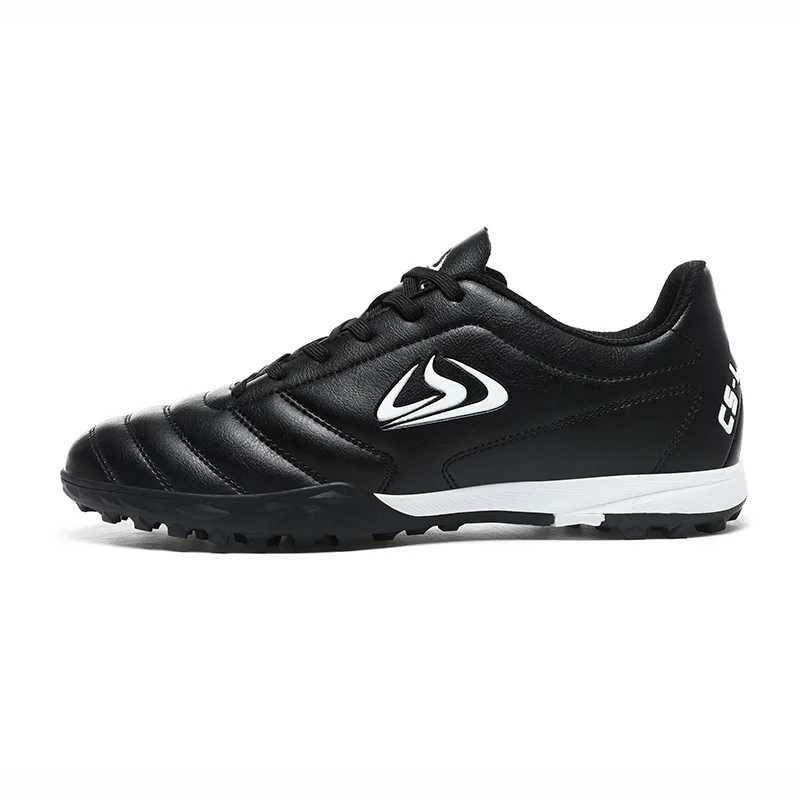 Professional Black Men Soccer Shoes Adult Kids Football Sneakers Indoor Futsal Shoes Ultralight Non-Slip Sport Footboot Boots Z250321
