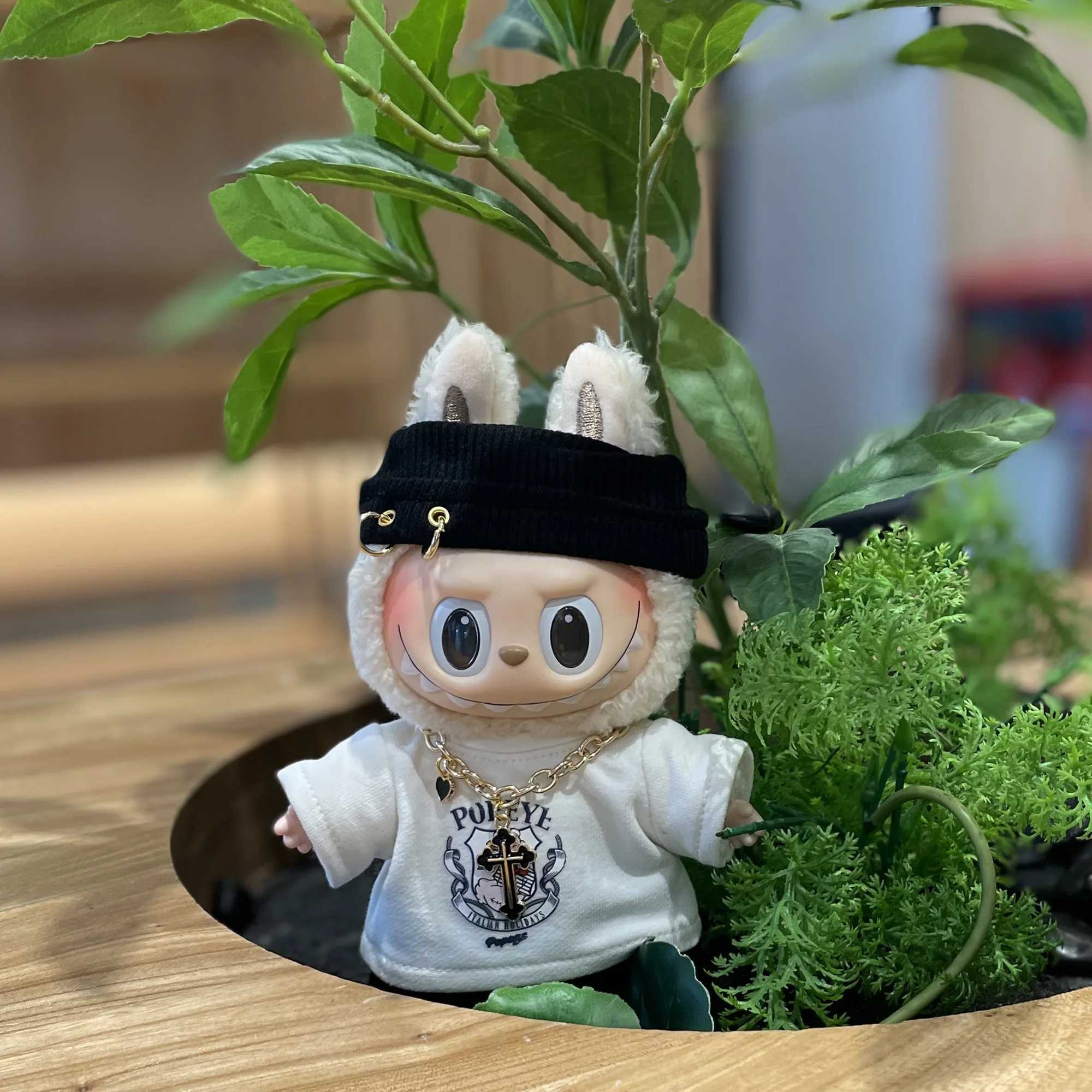 Labubu Clothes 17cm Plush Accessories Labubu Doll Clothes Doll Change for The Hoodie Suit Z250322