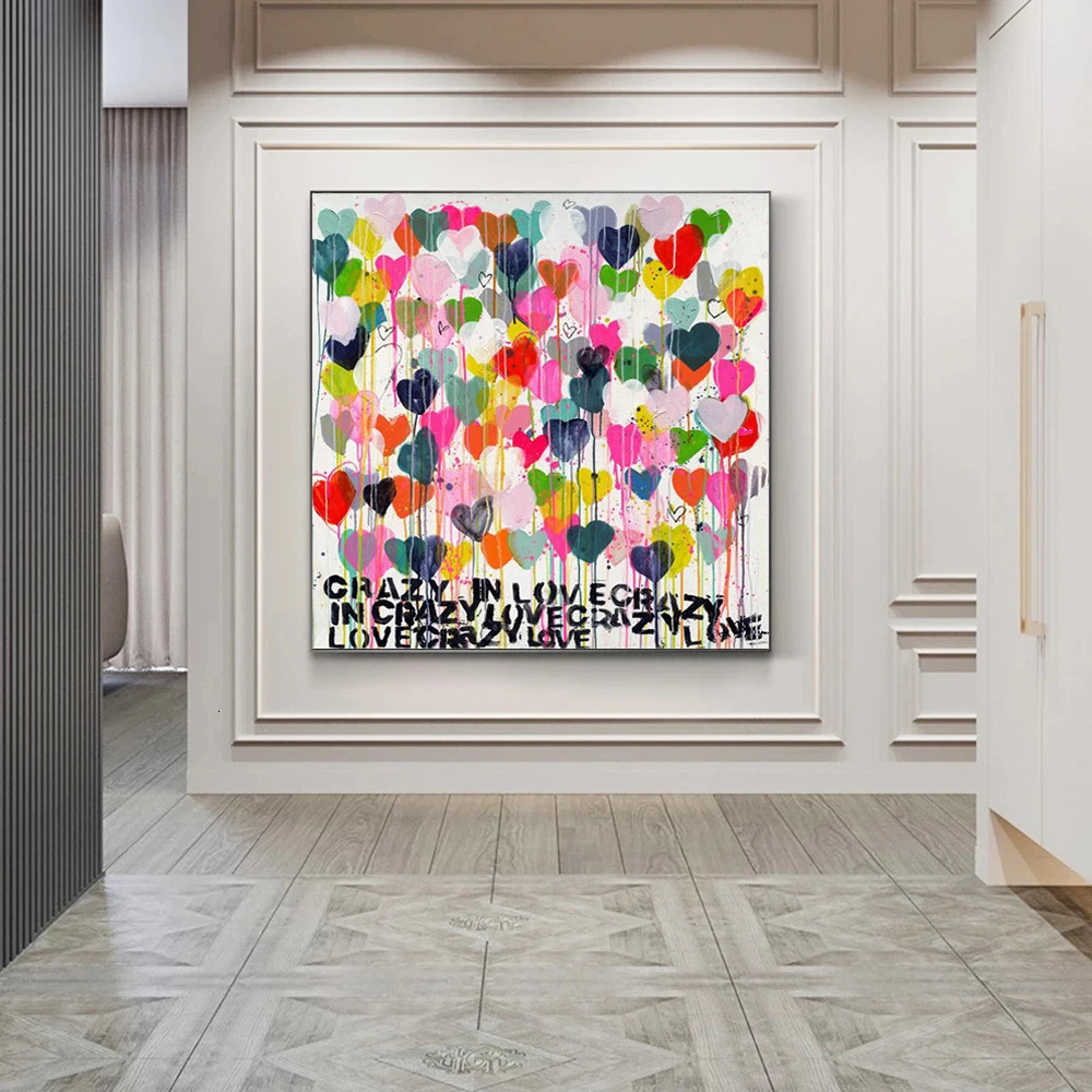 Street Graffiti Love Letter Wall Art Poster Prints Modern Abstract Room Home Decor Canvas Painting Mural Picture Artwork 250318