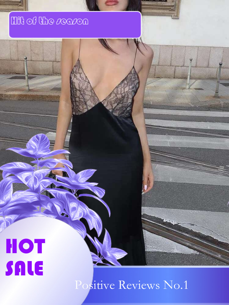 Dongdumaoyi Mode Patchwork Kant Bustier Koningin Stijl Sexy Slim Fit Mesh Zoom Strappy Vrouwen Jurk C