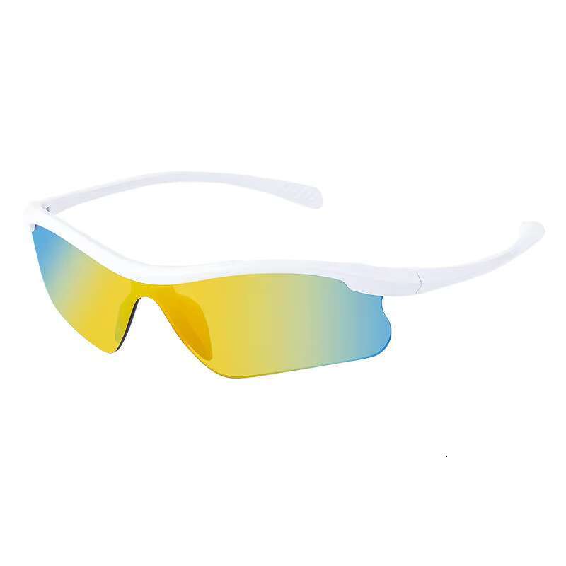 Unisex UV400 Outdoor Sports Integrated Windproof Riding Sunglasses with Luxury Red Computer Frame Polarization