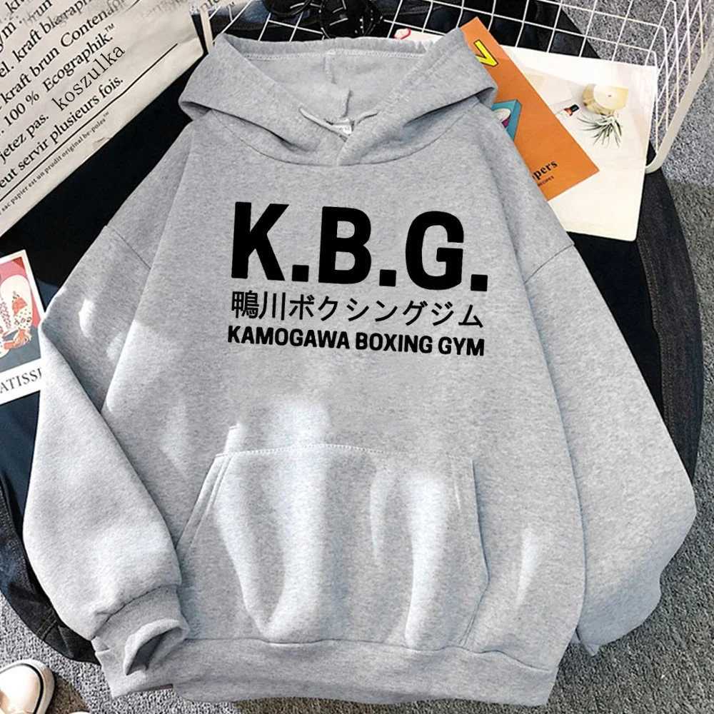 KBG Animation Hajime No Ippo Kamogawa Boxing Gym Hoodie Womens Winter Top Mens Hoodie Spring/Autumn Sweatshirt Harajuku SudaderasXJ250322
