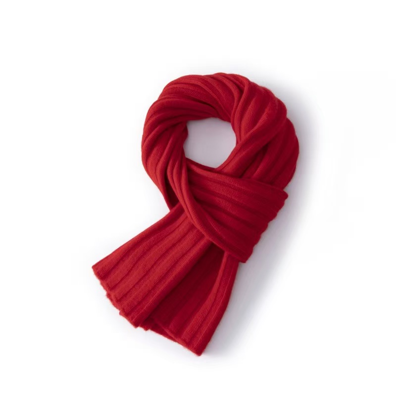 K201 100% pure wool scarf ~ Selected Australian wool warm knitted wool scarf versatile men and women neck gift