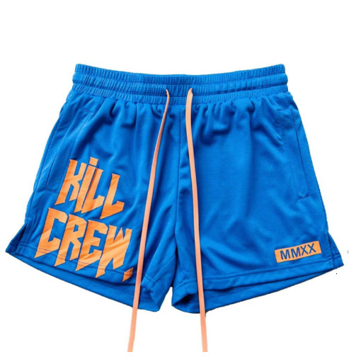 2025S Fashion Designer Shorts For Men S Sports Mesh Quick Drying Trendy Boxing Leg Training Three Part Pants Muscle Fitness Long Distance Running Bask