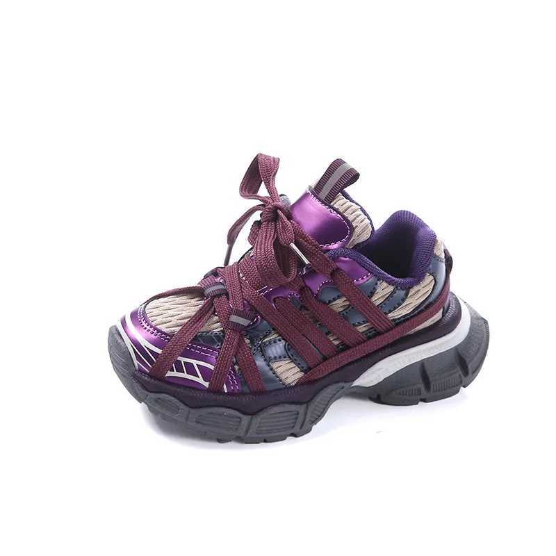 Childrens Sneakers Chunky 2024 New Girls Basketball Shoes Fashion Versatile Kids Maternal Boys Sports Shoes for School Breathable X250322