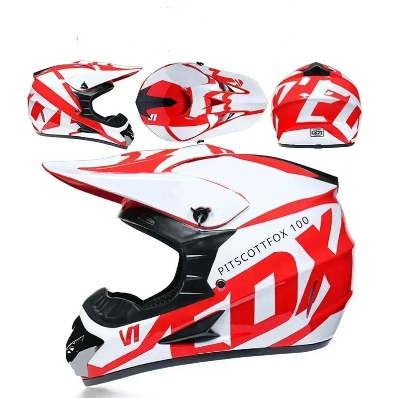 s Motocross Youth Kids Child Full Helmet V1 Children Helmets Motorcycle Casco Moto Off-road Protective Cycling Casque 250321